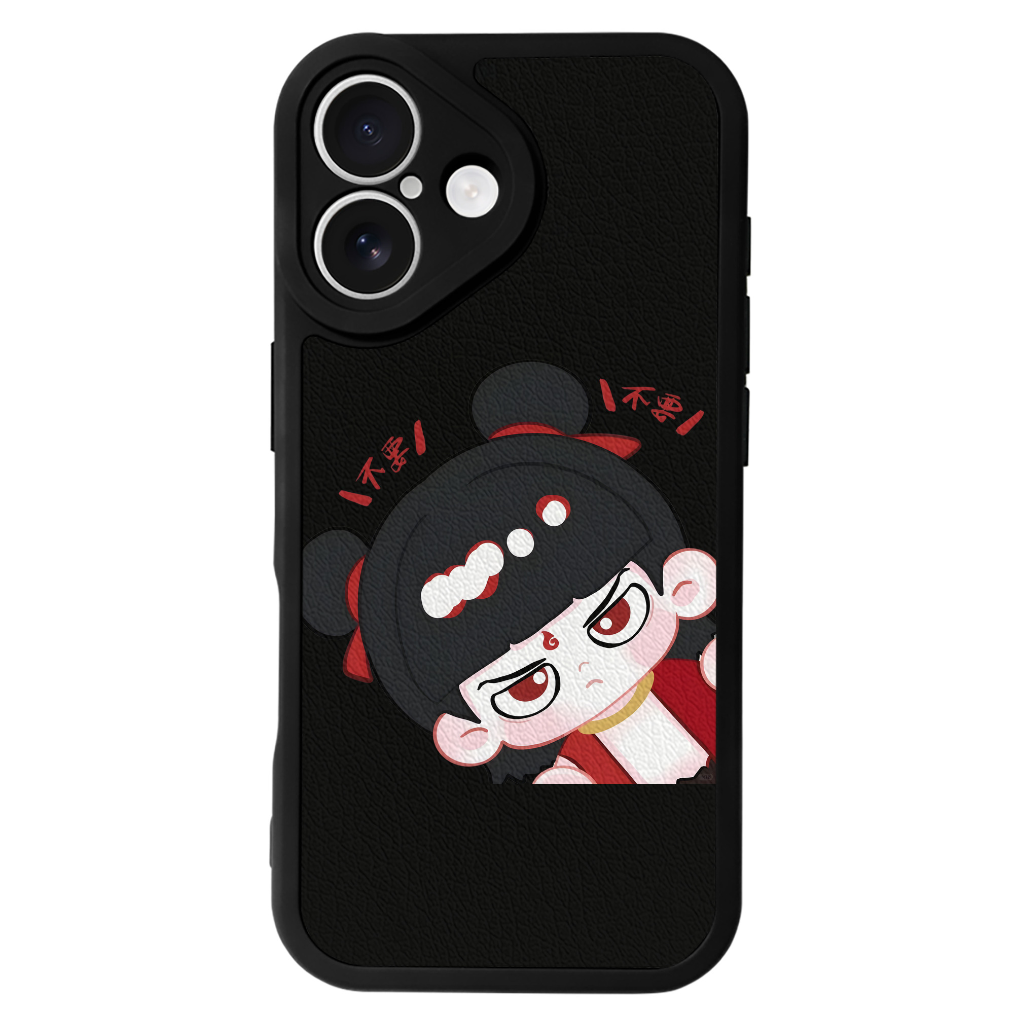 （画像用） Ne Zha 2 ナタ 魔童の大暴れ 【iPhone 16シリーズ対応】シリコンスマホケース（レザー調） 材質：シリコン